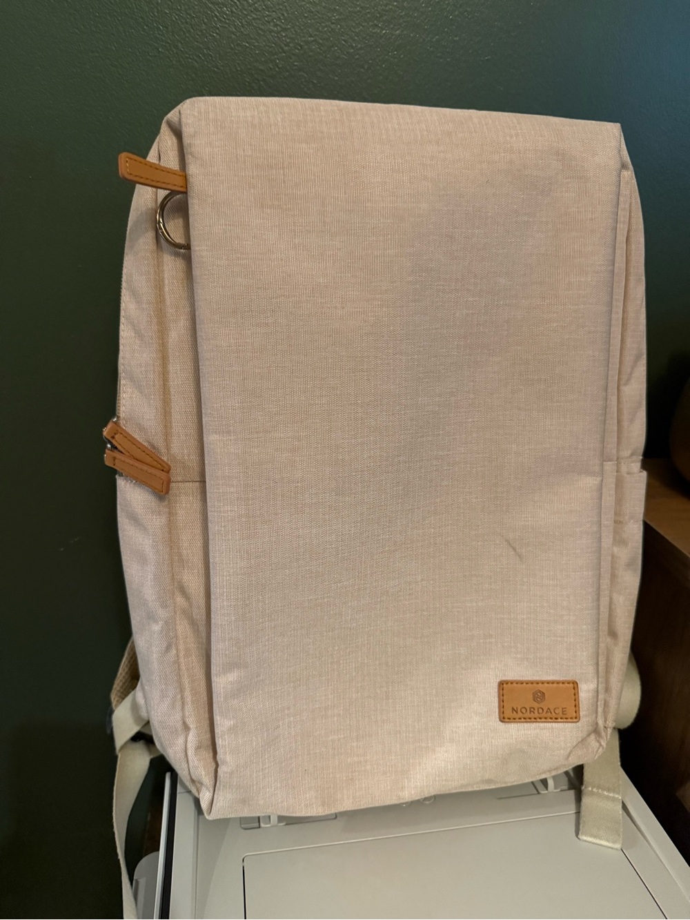 Nordance Beige Canvas Backpack - Stylish Everyday Carry